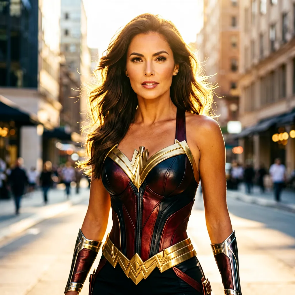 Imagen editorial de entrenamiento mujer maravilla guia completa superheroina