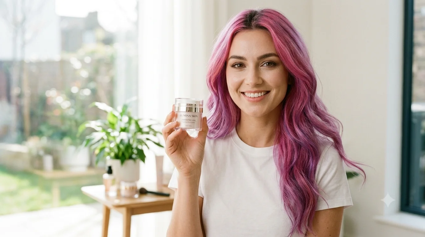 Lolita Coconut aplicándose crema en la zona de la nariz, rutina facial