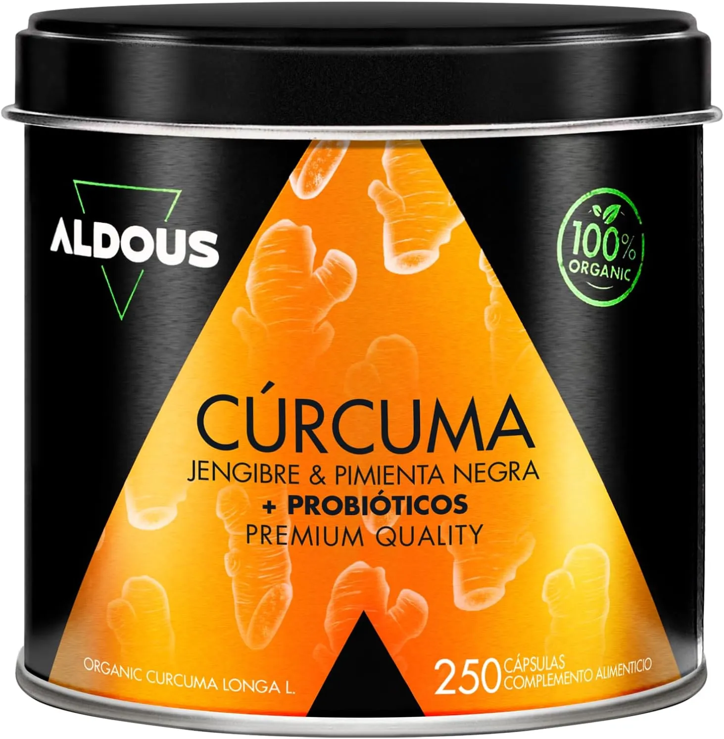 Cúrcuma + Jengibre + Probióticos 250 Cápsulas