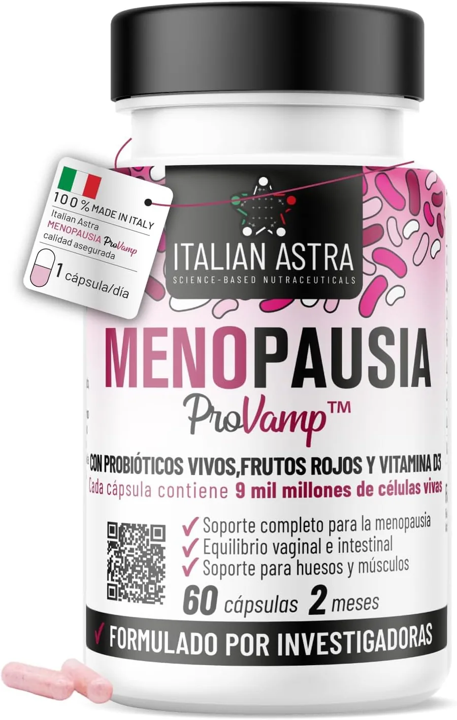 ProVamp™ Menopausia - Sofocos y Sudoración Nocturna - 60 Cápsulas