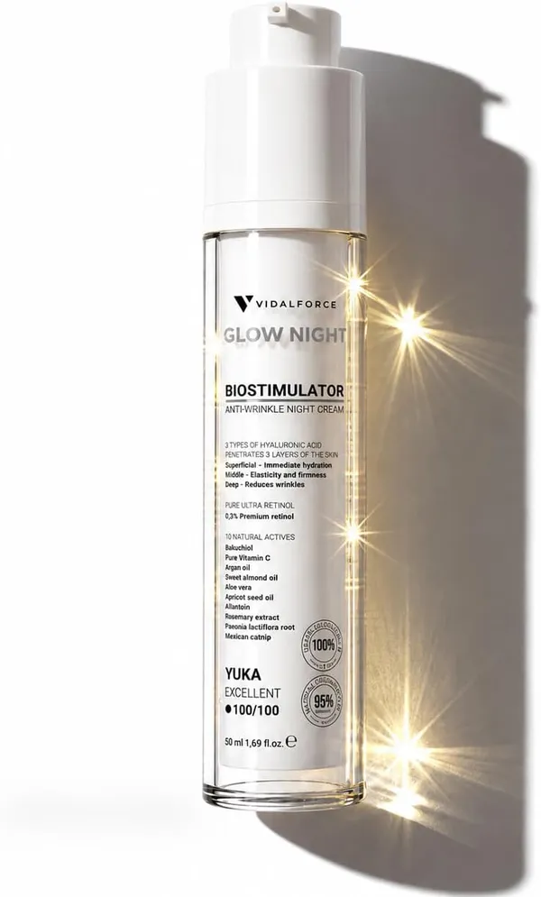 GLOW NIGHT Crema Antiarrugas con Retinol